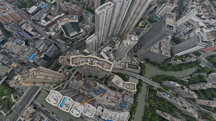 保利达状元府实景航拍图