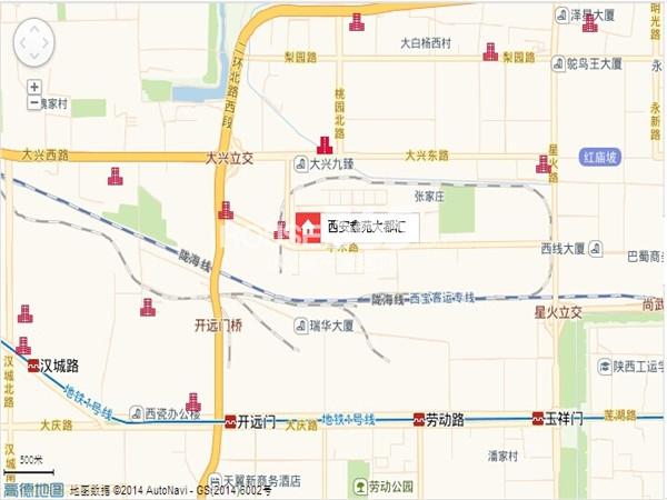 西安鑫苑大都汇交通图