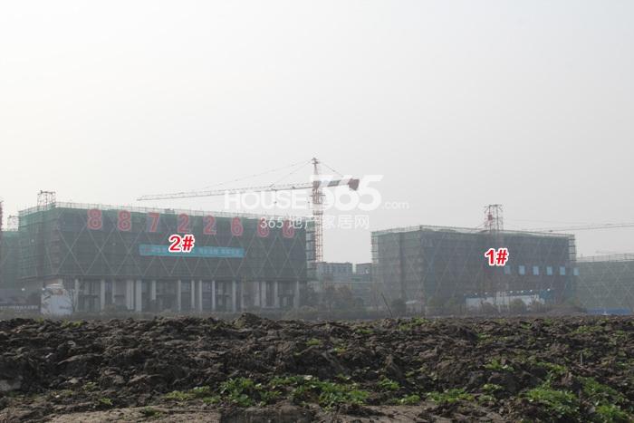 合景叠彩园项目1、2号楼施工进程（2015.2）