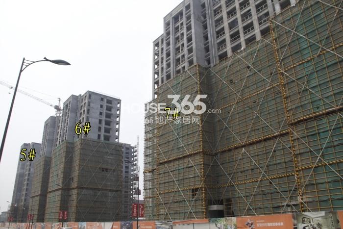 中大普升5、6、7号楼施工进度实景图 2015年4月摄