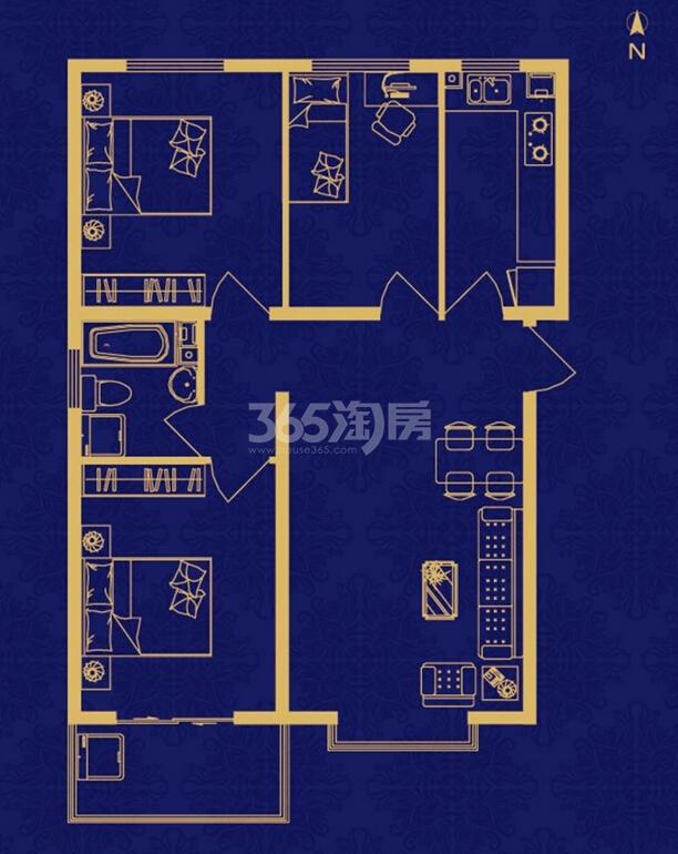 户型图_保定栖上院_保定新房网_365淘房