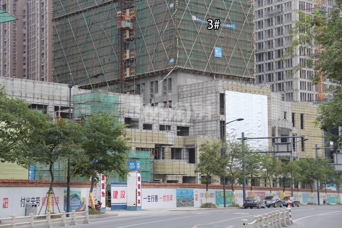中豪七格3号楼施工实景图 2015年10月摄