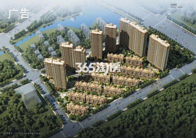 中国铁建西湖国际城项目整体鸟瞰图