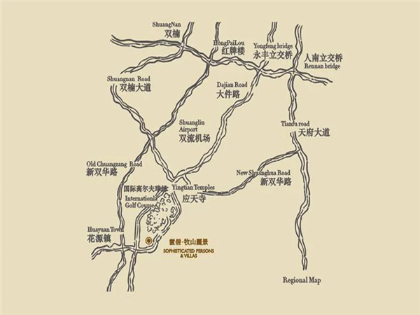 置信牧山丽景交通图