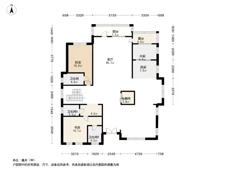 润泽御府C01四室户型图